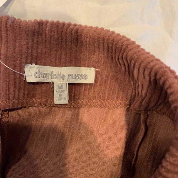 Charlotte Russe shirt, corduroy size medium, NWT - Picture 3 of 5